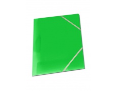Mapa tříklopá OPALINE s gumou zelená, desky na spisy s gumou