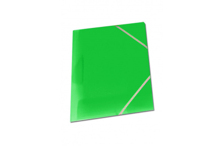 Mapa tříklopá OPALINE s gumou zelená, desky na spisy s gumou
