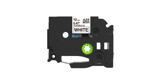 Páska Brother TZ-FX231/TZe-FX231, 12mm x 8m, flexi, černý tisk/bílý podklad kompatibilní