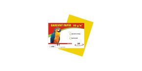 Barevné papíry A4 80g 100ls žlutá