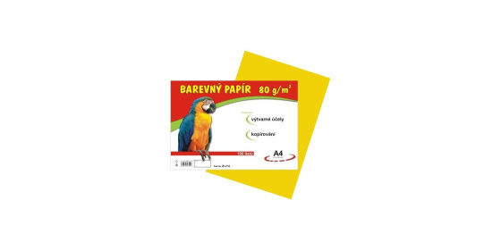 Barevné papíry A4 80g 100ls žlutá