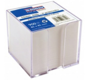Zásobník s bílými papíry DONAU ,zásobník + bílá náplň 8,5x8,5cm  750listů