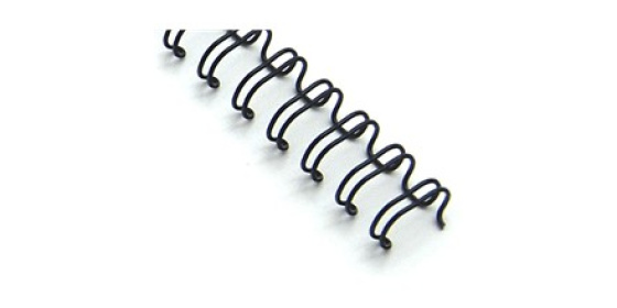 Kovový hřbet černý 7,9 mm, 100ks