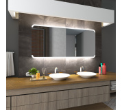 Koupelnové zrcadlo s LED podsvětlením 105x80 cm ASSEN