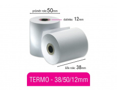 Pokladní kotouček TERMO 38/50/12mm