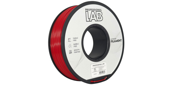 Professional Lab Filament ABS+ červený 1.75mm 1kg