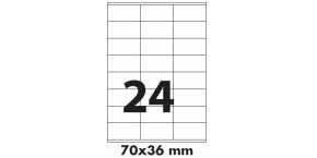 Etikety samolepící 70x36mm 100archů 