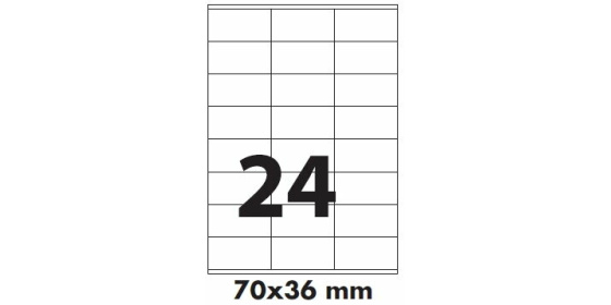 Etikety samolepící 70x36mm 100archů 