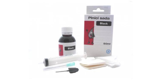 Plnící sada , refill kit  černá 1x50ml,pro HP CC640 , CC641 , 300XL , 300 , 9351, 6656 , 8727 ,