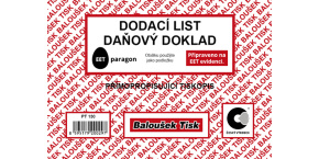 Dodací list daňový doklad A6 samopropisovací PT130