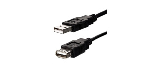 Logo Economy USB prodlužka (2.0), USB A samec - USB A samice, 3m, černý