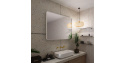 Zcadlo zaoblené LOFT 100x80cm v rámu z broušeného hliníku