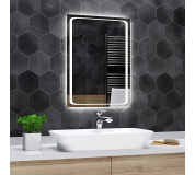 Koupelnové zrcadlo s LED podsvětlením 45x70 cm BARCELONA