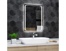Koupelnové zrcadlo s LED podsvětlením 45x70 cm BARCELONA