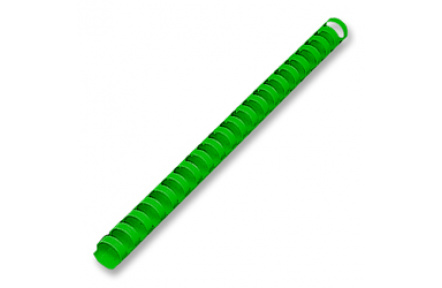 Plastový hřbet vazací pr.8mm 100ks zelená pro plastovou vazbu , kroužková vazba