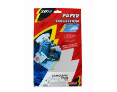 Stříbrná matná samolepicí fólie, 145g/m2, 1200dpi, 10 listů, laser, L, sam. folie 65g/m2, papírový.podkl.70g/m2