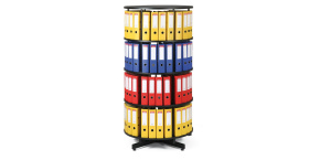 Archivační otočná skříň - 4 patra černá, skříň archivační otočná