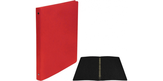 Pořadač čtyřkroužkový prešpan A4 červený