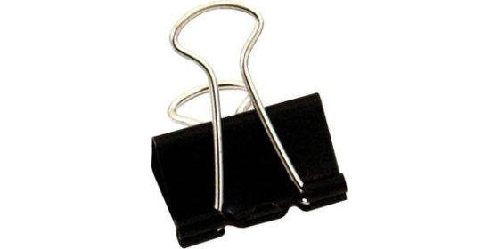Klip binder 32mm černý 12ks