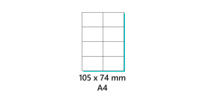 Etikety samolepící 105x74mm 100archů