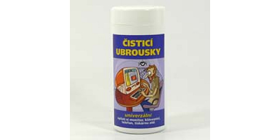 Čisticí trhací ubrousky univerzální, dóza, 100ks, Čistík