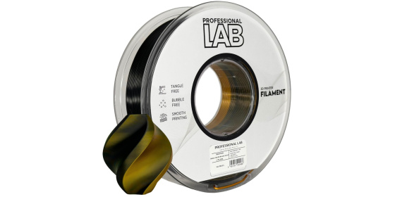 Profesional Lab Filament SILK PLA DUAL COLOR černá,zlatá 1.75mm 1kg