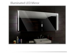 Koupelnové zrcadlo s LED osvětlením 70x90 cm PARIS