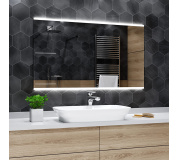 Koupelnové zrcadlo s LED podsvětlením 150x80 cm BRASIL