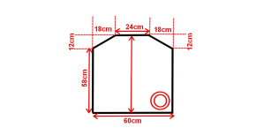 Koupelnové zrcadlo s LED podsvícením 60x70 cm DUBAI ATYPICKÉ