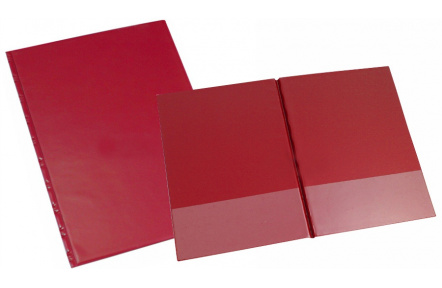 Desky SPORO spodní kapsy červená A4 desky plastové