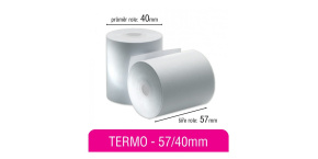 Pokladní kotouček TERMO 57/40mm/bez dutinky