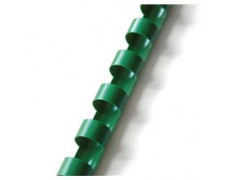 Plastový hřbet vazací pr.19mm 100ks zelená pro plastovou vazbu , kroužková vazba