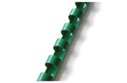 Plastový hřbet vazací pr.19mm 100ks zelená pro plastovou vazbu , kroužková vazba