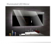 Koupelnové zrcadlo s LED podsvětlením 87x80 cm DUBAI