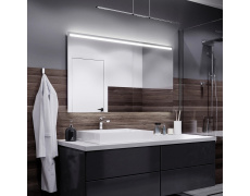 Koupelnové zrcadlo s LED podsvětlením 120x70cm GIZA P podsvětlená i spodní část