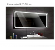Koupelnové zrcadlo s LED podsvětlením 100x70 cm HOUSTON