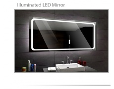 Koupelnové zrcadlo s LED podsvětlením 100x70 cm HOUSTON