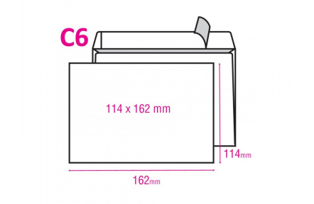 Obálka C6 samolepící 50ks