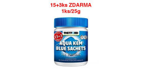 Thetford Aqua Kem Blue Sachets v dóze 18 x 25g tablety do chemického WC