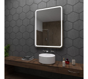 Koupelnové zrcadlo s LED podsvětlením 55x80 cm MADRID