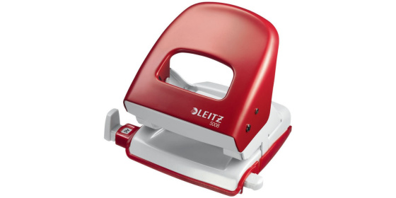 Děrovač Leitz New NeXXt 5008 červený , děrovačka