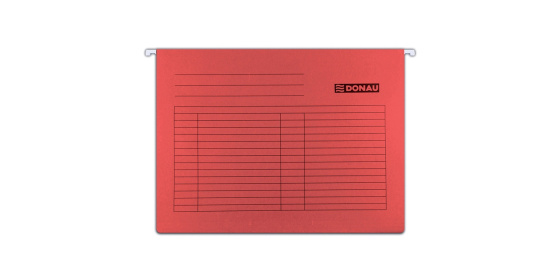 Závěsné zakládací desky DONAU červené 