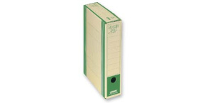 Archivační box  HIT Board natur A4 330x260x75mm zelená , archivační krabice