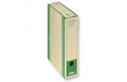 Archivační box  HIT Board natur A4 330x260x75mm zelená , archivační krabice