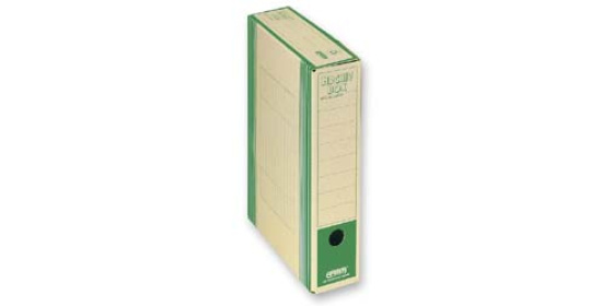 Archivační box  HIT Board natur A4 330x260x75mm zelená , archivační krabice