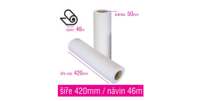 Plotrový papír v roli 420mmx46m 80g "Smartline"