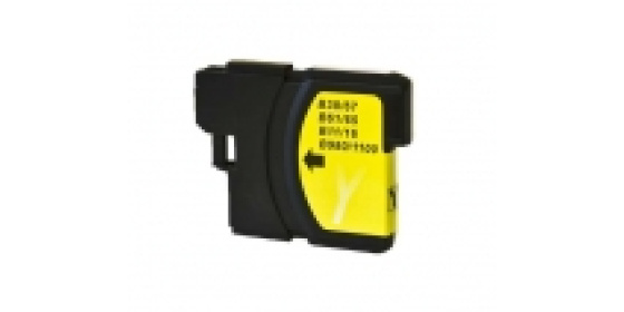 Brother LC1100/LC980 žlutá  kompatibilní kazeta 