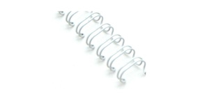 Kovový hřbet bílý 11,1 mm, 100ks