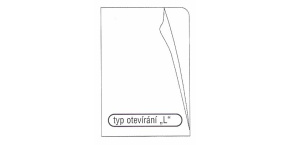 Obal na doklady A4 "L" čirý PVC 150my extra silný
