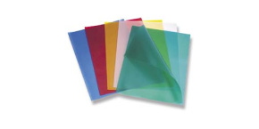 Obal na doklady A4 "L" PVC modrý 1ks 180my